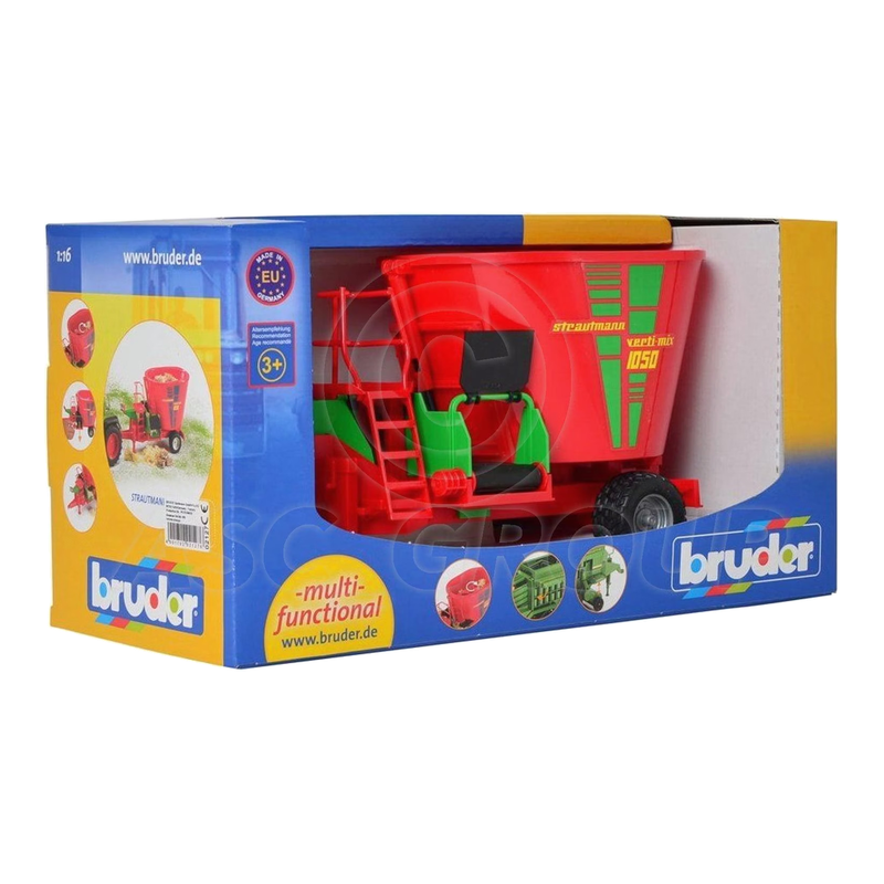 bruder 02127 - Strautmann Verti-Mix 1050 Futtermischwagen - 1:16 Mischwagen Bauernhof Pferdehof Landwirtschaft