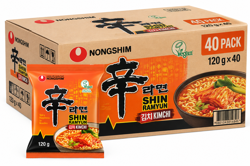 Nongshim Ramyun au kimchi 40 × 120 g