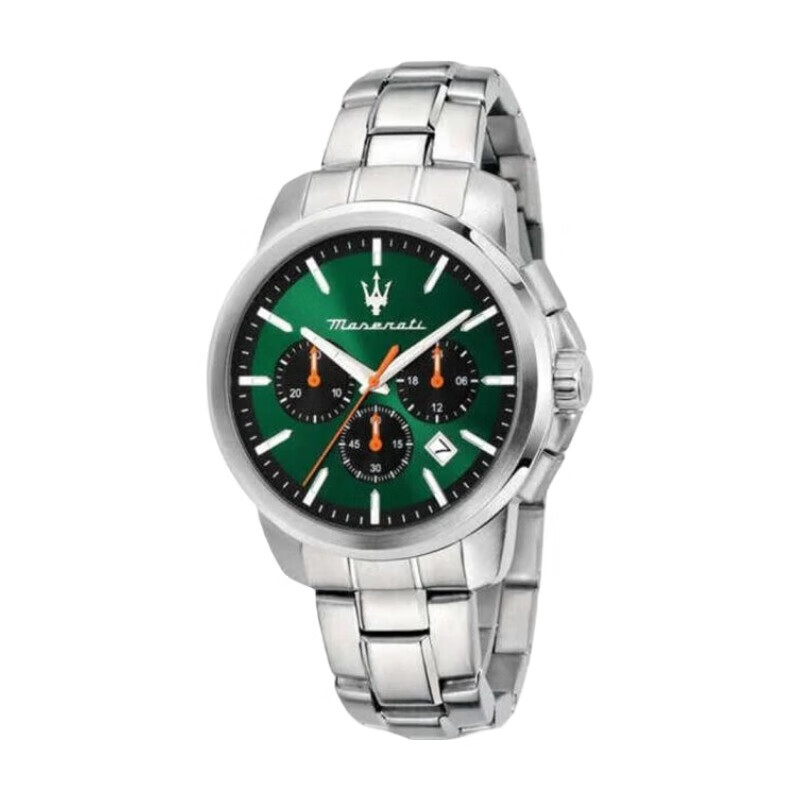 R8873621007 Successo Collection Stainless Steel Men's Green Chronograph Dial Watch