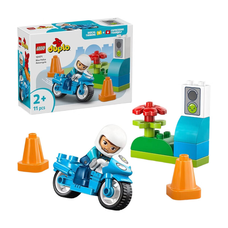 DUPLO 10471 Blue Police Motorcycle