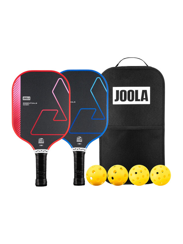 JOOLA Pickleball Dash Set - Glow, 2 rackets, rackettas, 4 ballen