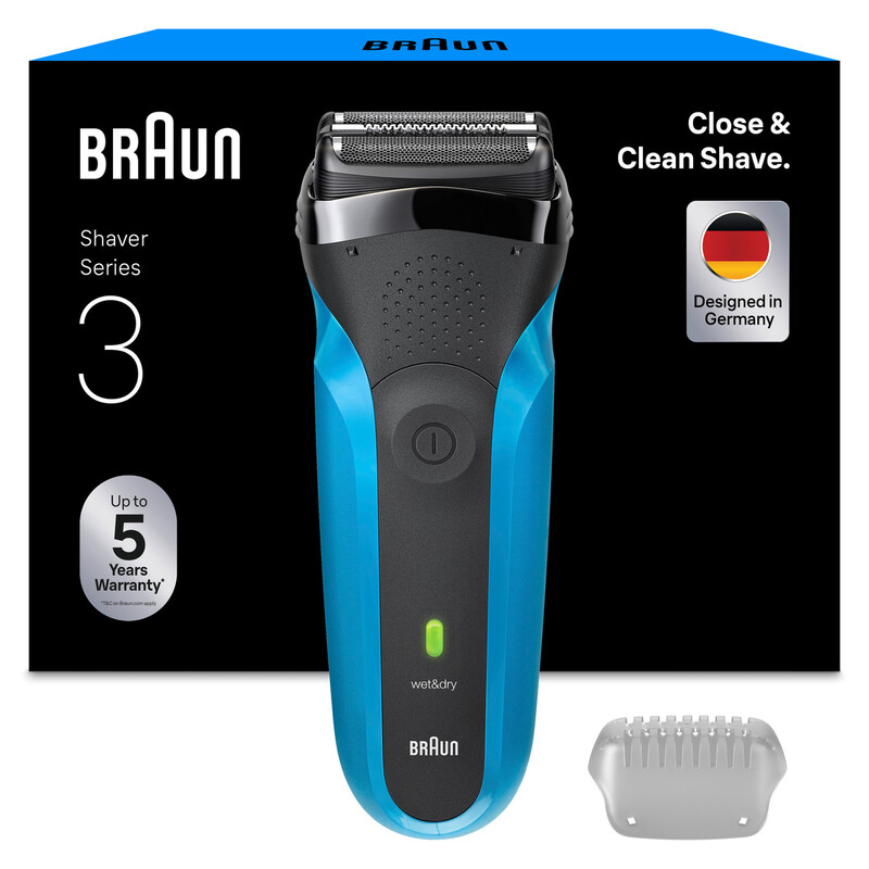 Braun Gesichtsrasierer Series 3 310S Kabellos 30Min Nass- Und Trockenrasur 2 Klingen - Bild 2