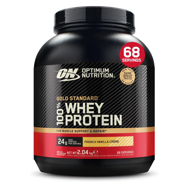 Optimum Nutrition Gold Standard 100% Wei-eiwitpoeder – 2,04 kg – Franse Vanillecrème