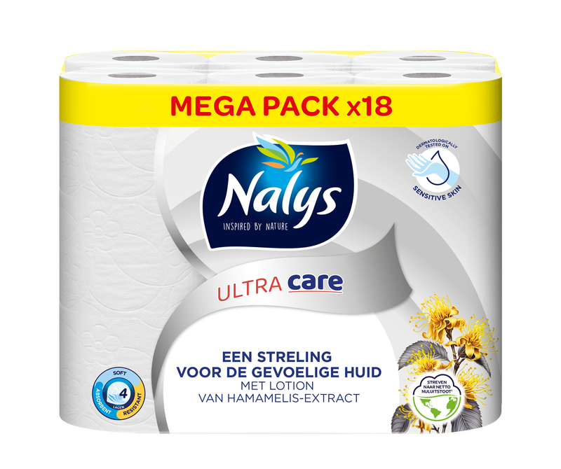 Nalys Ultra Care 4-laags 18 rol toiletpapier