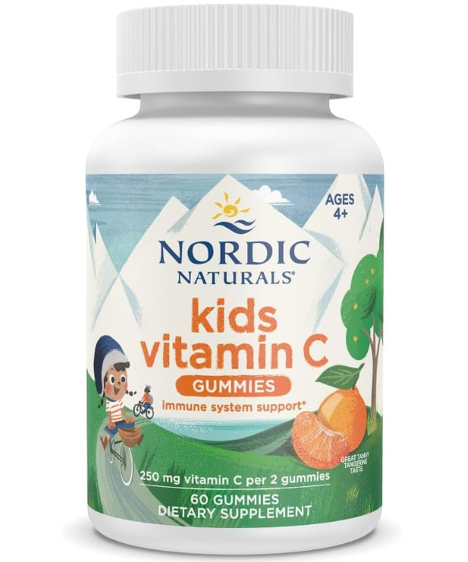 Nordic Naturals Vitamin C Immune For Kids Tangy Tangerine Gummies - 60 Gummies