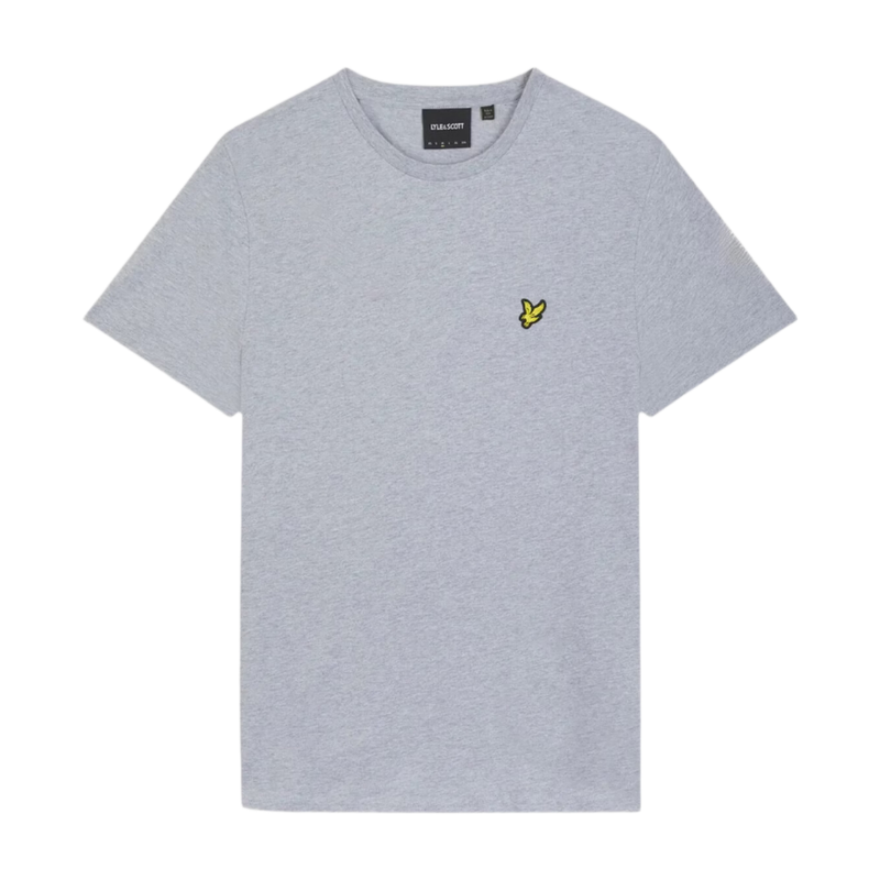 Men's Cotton Crew Neck T-Shirt - Light Grey Marl