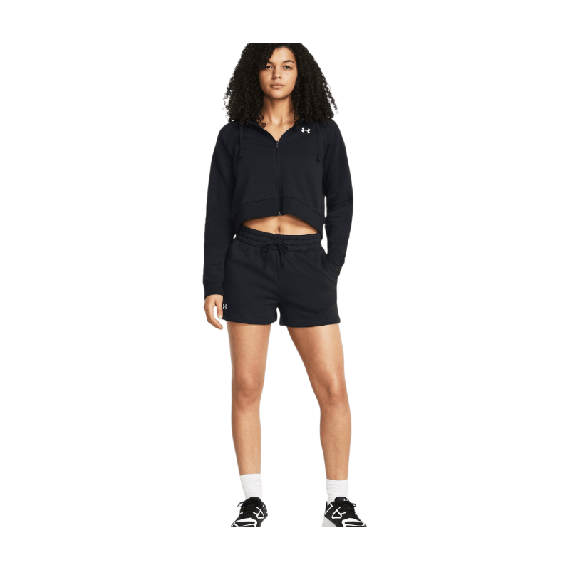Under Armour Dames Rival Fleece Shorts Zwart Sportstyle Collectie XXL