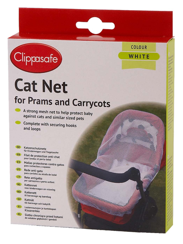 Pram & Carrycot Netting Cover Size L 120cm x 60cm White