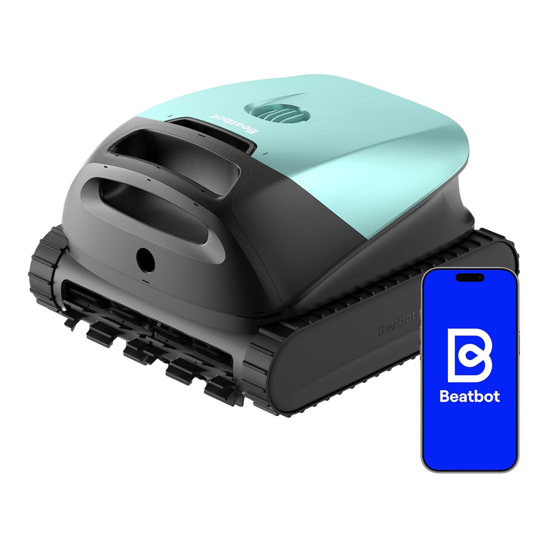 [Nouvel Arrivage] Robot Nettoyeur de Piscine Sans Fil Beatbot M10 Version Joybuy - Fond/Murs/Ligne d'Eau/Plages Sous-marines, Aspiration 25700 L/h, Stationnement Intelligent sur la Ligne d'Eau, Filtre 5 L, Autonomie 300 Min, Vert Menthe