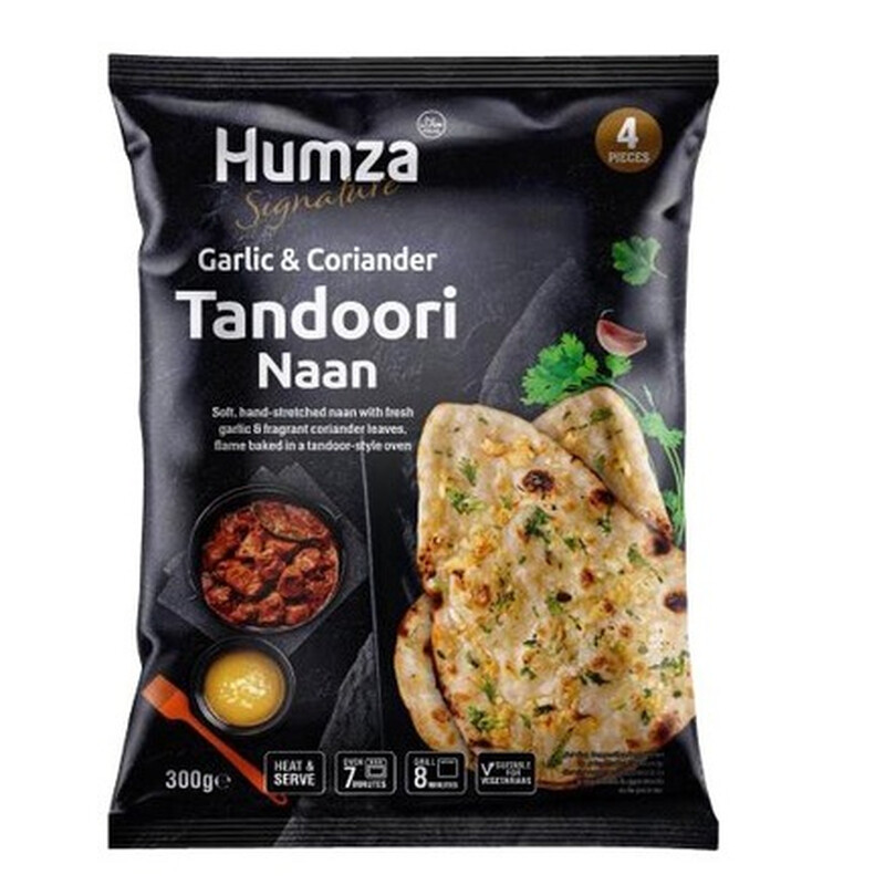 Humza Garlic and Coriander Naan Family Pack 900gm 12pcs