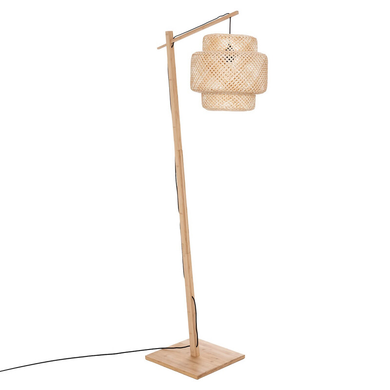 Atmosphera Liby Vloerlamp - Bamboe, 173 cm