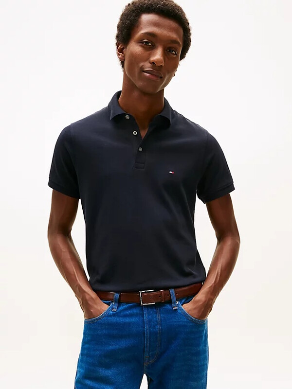 Tommy Hilfiger 1985 getailleerd heren poloshirt XXL Desert Sky