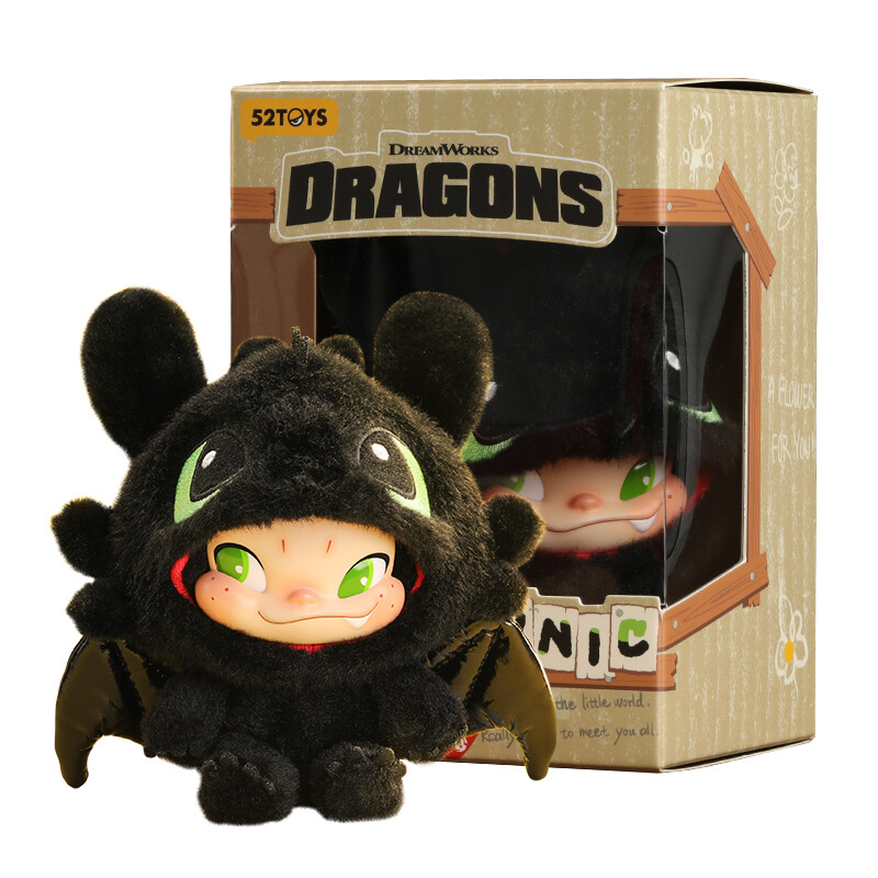 52TOYS NINNIC Co-Branded Toothless Limited Plüsch Anhänger Puppe Trendige Sammelfigur Süßes Schreibtischornament Geburtstagsgeschenk