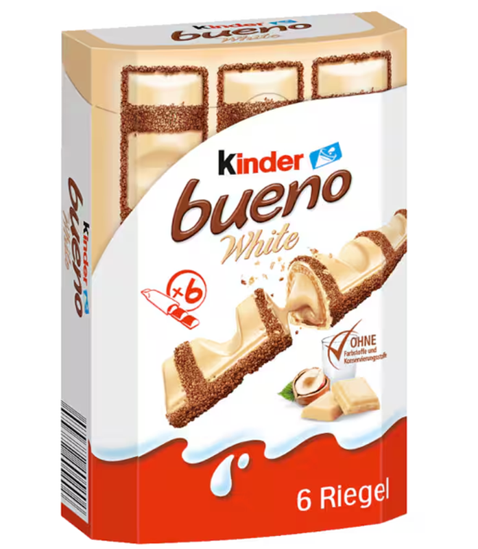 Kinder Bueno White Schokoriegel 6er 117g