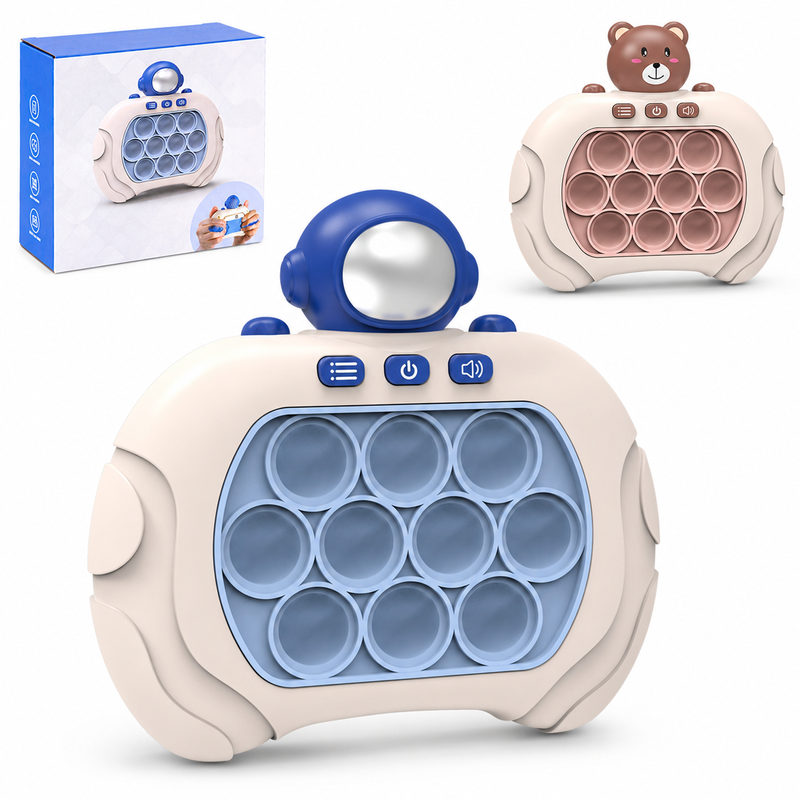 Bear and Space Handheld Push-Pop Spielkonsole 2 gemischte Modelle mit Licht und Musik