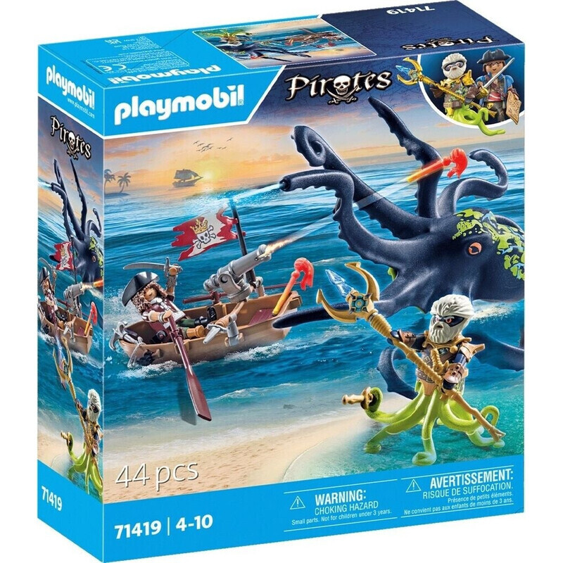 PLAYMOBIL Pirates 71419 Kampf gegen den Riesenoktopus
