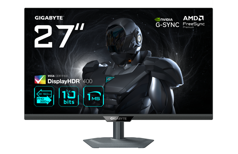 GIGABYTE G27U 27" 4K 160Hz / FHD 320Hz Dual Mode IPS-gamingmonitor