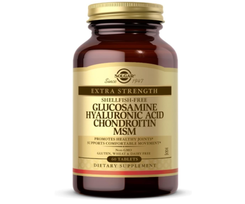 Solgar Extra Strength Glucosamine Chondroitin MSM Joint Support Shellfish Free - 60 Tablets