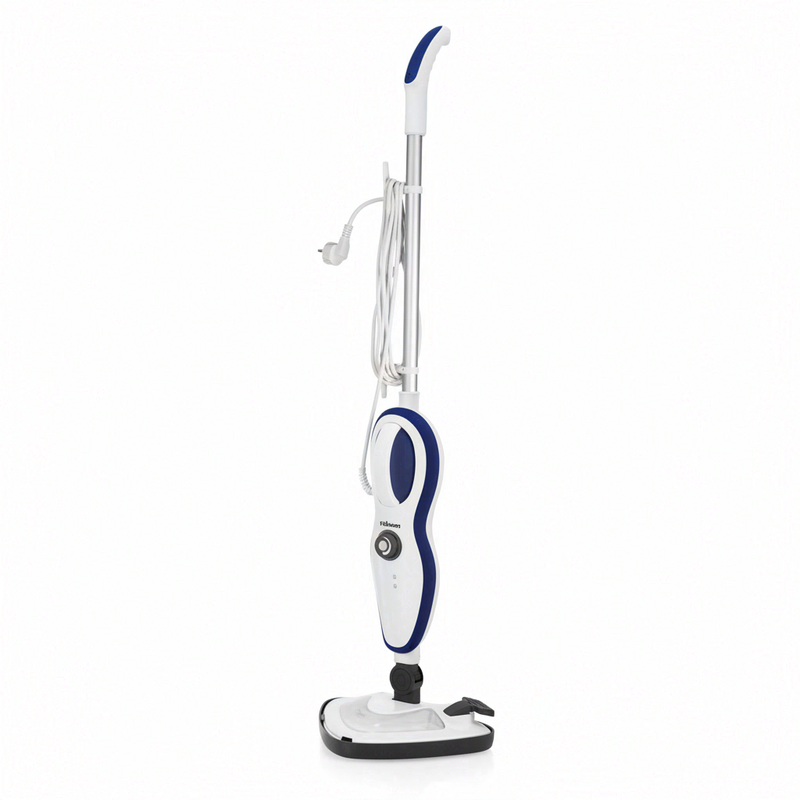 Tristar SR-5261 Dampfbesen, 2-in-1 Hand- und Standmodus, 1500 W, 1 Bar Dampfdruck, chemiefreie Reinigung, 0,4 l Tank, Weiß und Blau