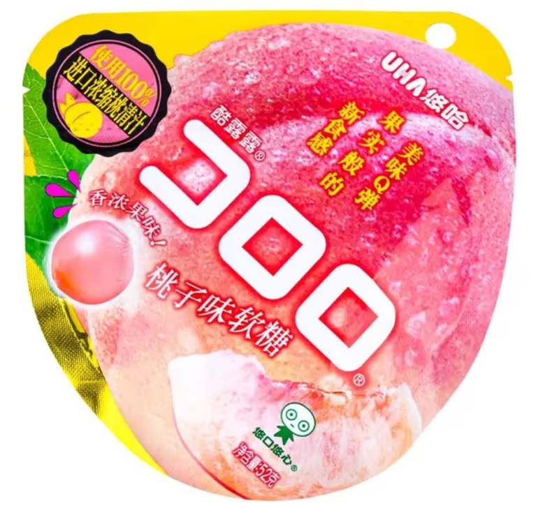 Kororo Amaou Peach Gummy Candy Bag 40g