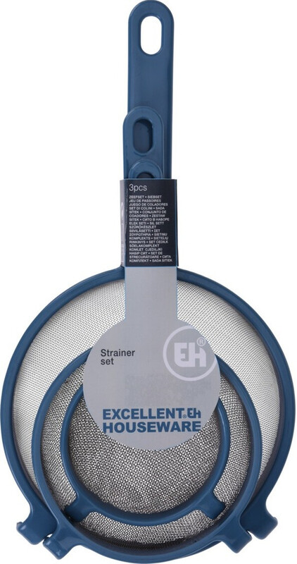 Baking benodigdheden gaaslepel vergiet set - 3 stuks, willekeurige kleuren