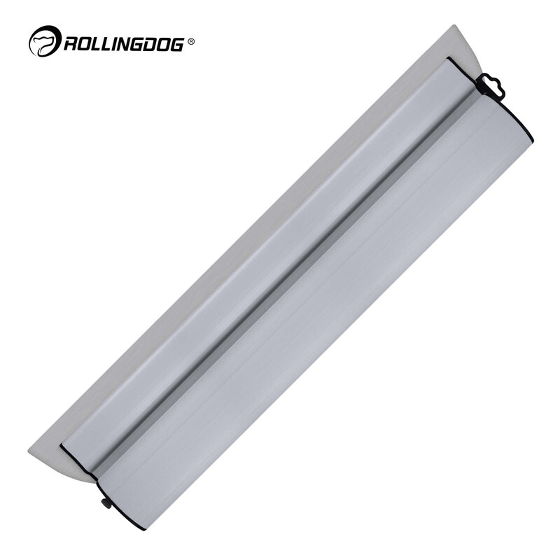 ROLLINGDOG 60 cm Edelstahl-Abziehspachtel, breite Klinge, für Wandglättung, Putz- und Gipskarton-Finish, Anwendung von Trockenputz, professionelles Baustahlwerkzeug, flexibel, langlebig, hohe Effizienz