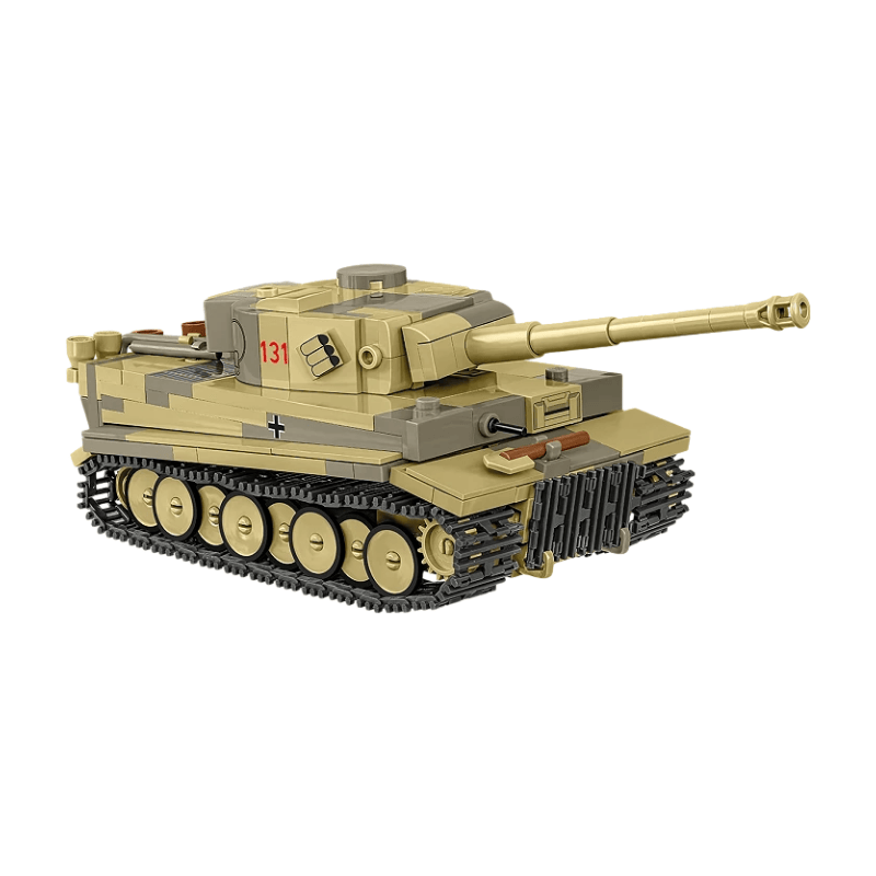 Cobi World War 2 The Tank Museum Tiger I Tank No. 131 1, 48 Scale 442 Piece Brick Building Set