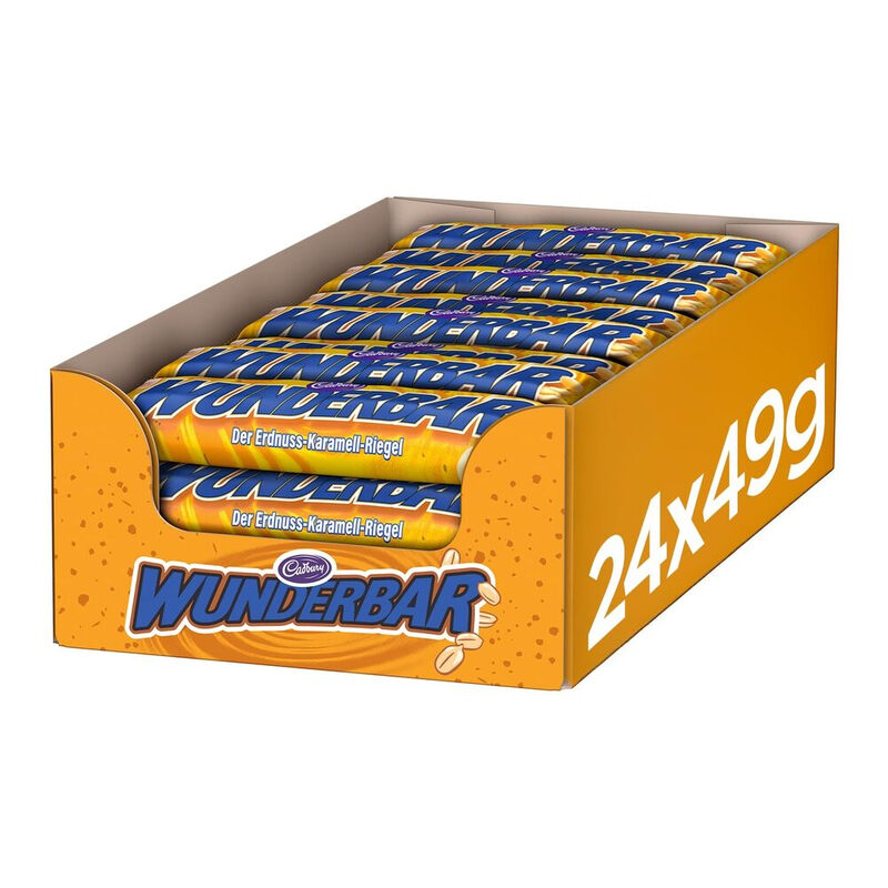 Cadbury Wunderbar Erdnuss Großpackung 24 x 49g