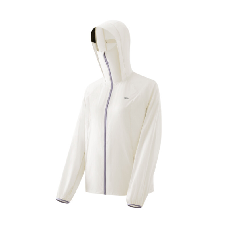 Beneunder leichte wasserabweisende Sonnenschutzjacke für Damen (Jackenstil) TS01h - Frostmilchweiß - 165/88A(L)