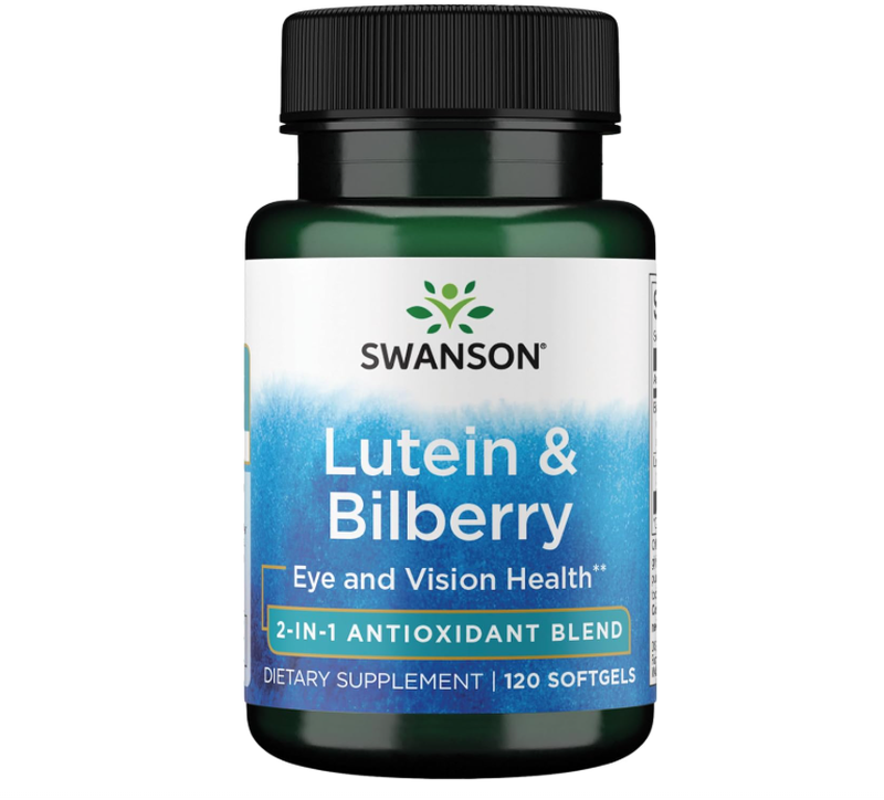 Swanson Lutein + Bilberry Eye Care Softgels Flavour - 120 Softgels