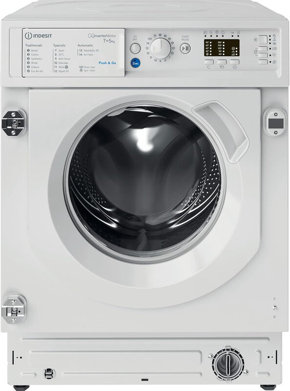 Indesit White Biwdil75148uk 7Kg/5Kg Fully Integrated Washer Dryer - 1400Rpm - E Rated