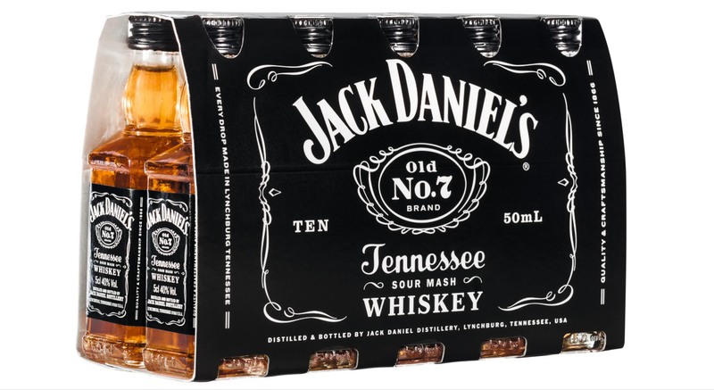 Jack Daniel's Old No. 7 Tennessee Whiskey 10 × 0,5 L