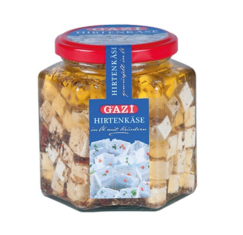 Gazi Kup Peynir Baharatli 375 gr (Gekruide Kaasblokjes)