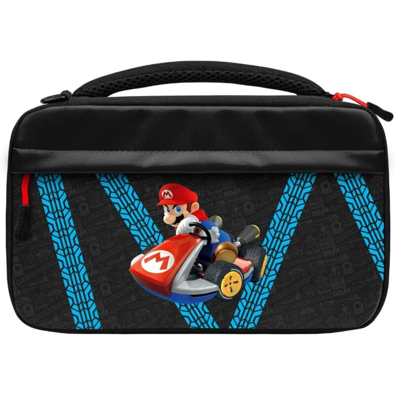 PDP Sacoche de Transport Messenger Case Nintendo Switch, Switch Lite et Switch OLED - Rangement 14 Jeux - Poches Maille et Compartiments - Licence Off
