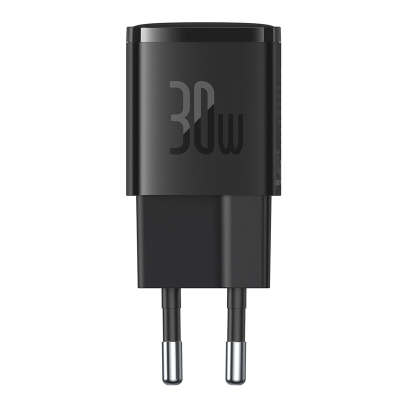Baseus Gan5 30W Kompakt Schnellladegerät Usb-C Pd, Schwarz, Kompatibel Mit Samsung, Google Pixel