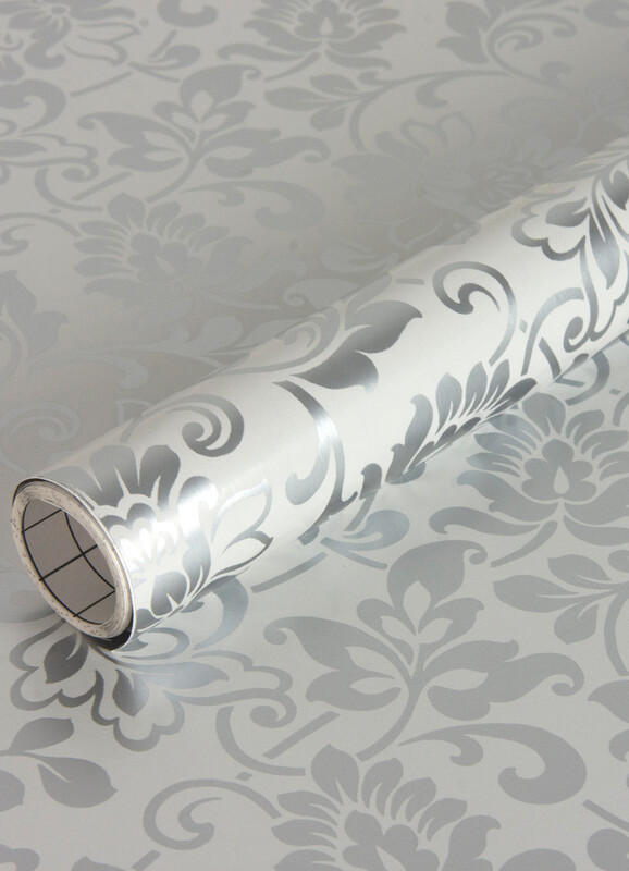Sticky Back Plastic Heritage Silver 0.45x2m