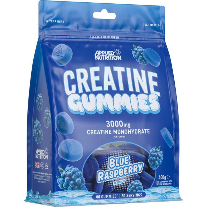 Creatine Strength Gummies Blue Raspberry - 80 Gummies