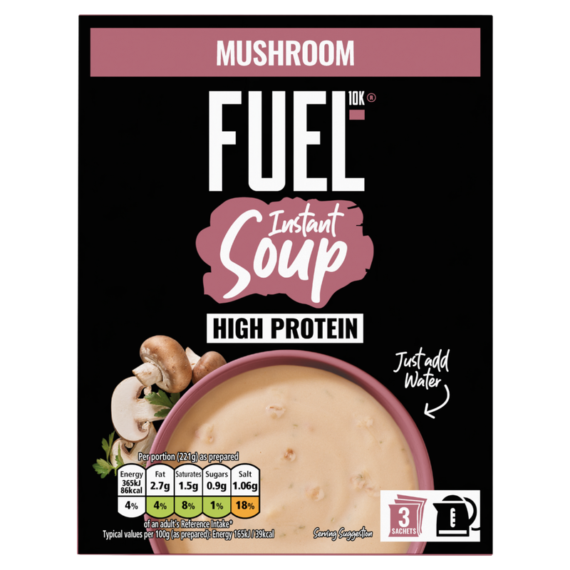 Fuel10K Instant Soup Mushroom 3 x 64g