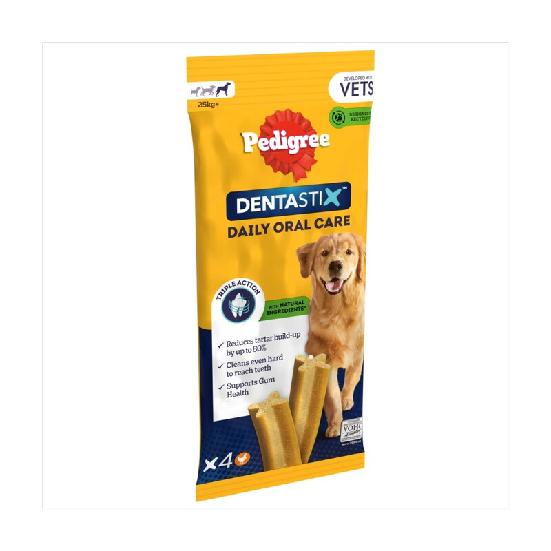 Dentastix Daily Oral Care Large 25kg+ 4 Sticks 154g