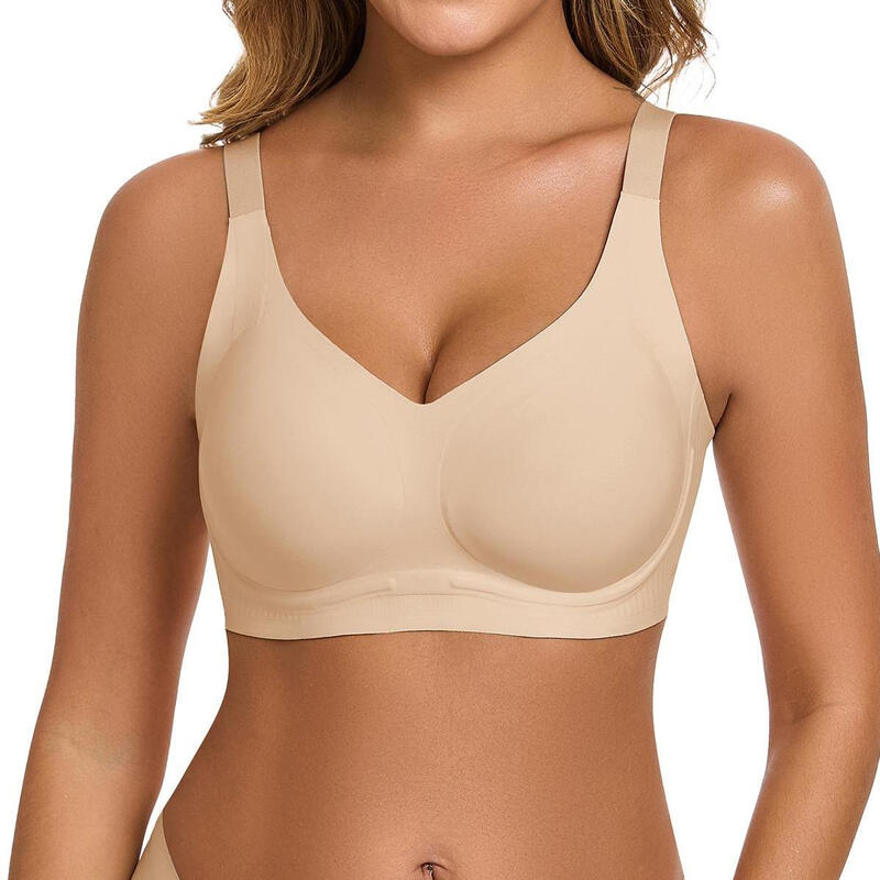 Cloudy V-Neck Support Bra - Valentine's Day Gift for Women, Comfortable Seamless Unde