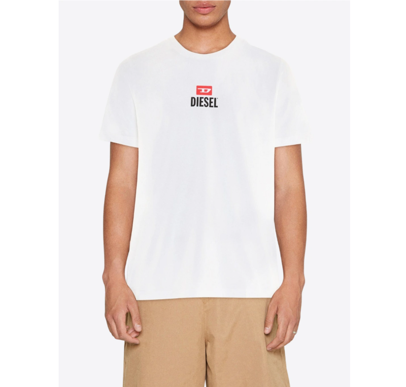 DIESEL T-JUST -SMALL-NEW D LOGO T-SHIRT HEREN