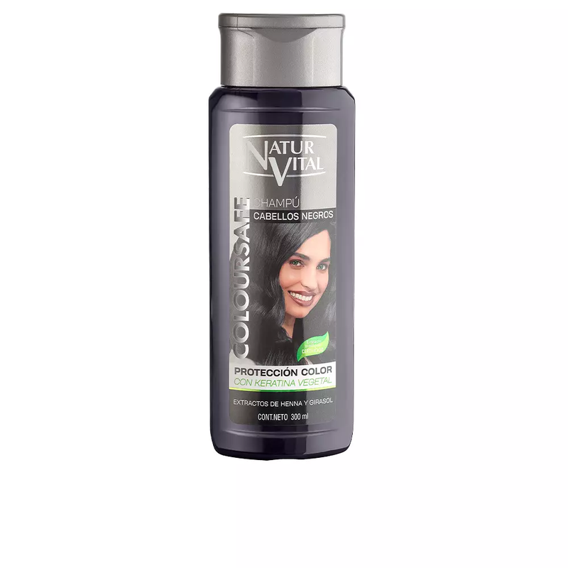NATUR VITAL Coloursafe - Shampoing Cheveux Noirs - 300ml