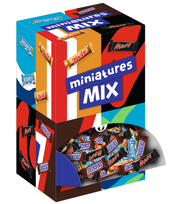 TWIX/MARS/BOUNTY/SNICKERS Miniatures mix 3Kg