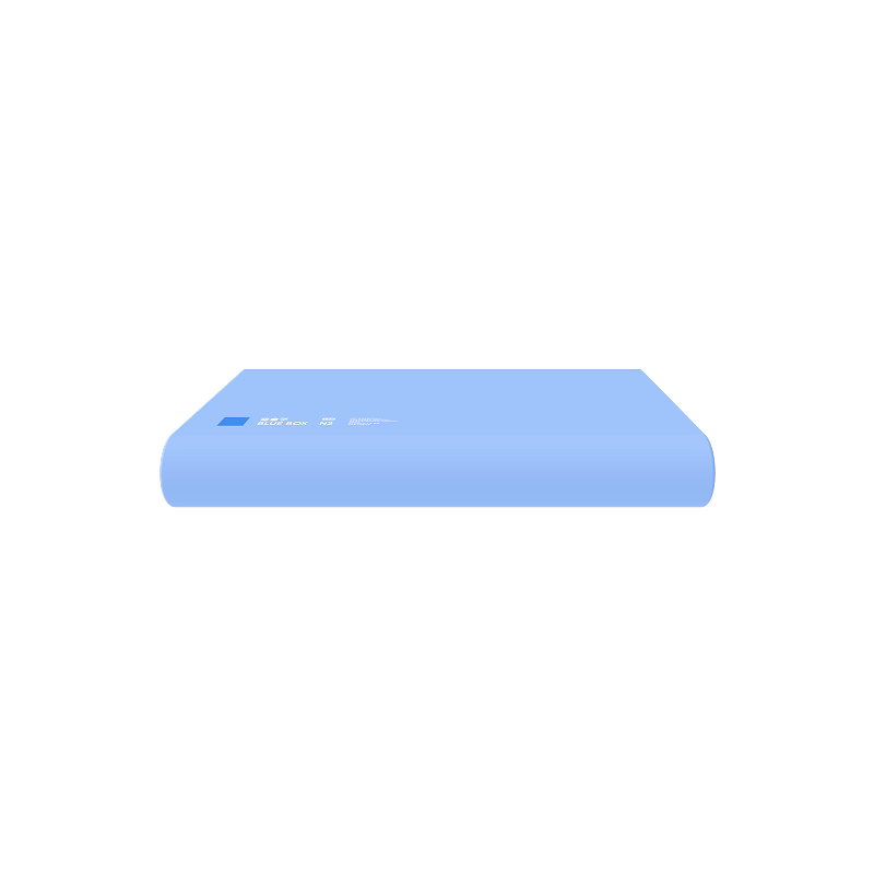 BLUEBOX N2 Kussen Traagschuimkussen, 8 cm Hoofd- en Neksteunkussen voor Studenten, Studentenhuis, Hotels en Volwassenen
