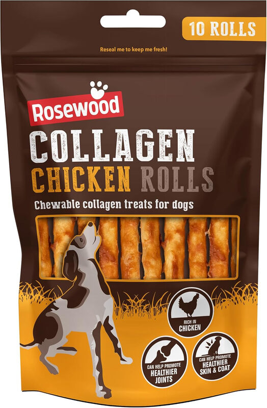 Collagen Chicken Rolls for Small Dogs, 70g