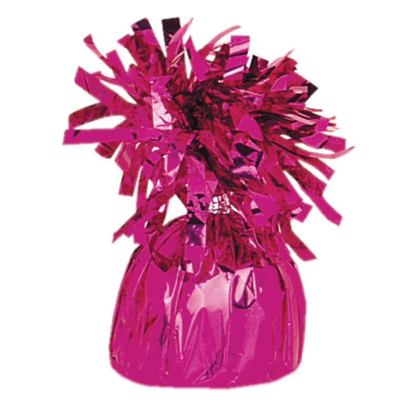 Unique Foil Balloon Weight, Magenta, 1 pack