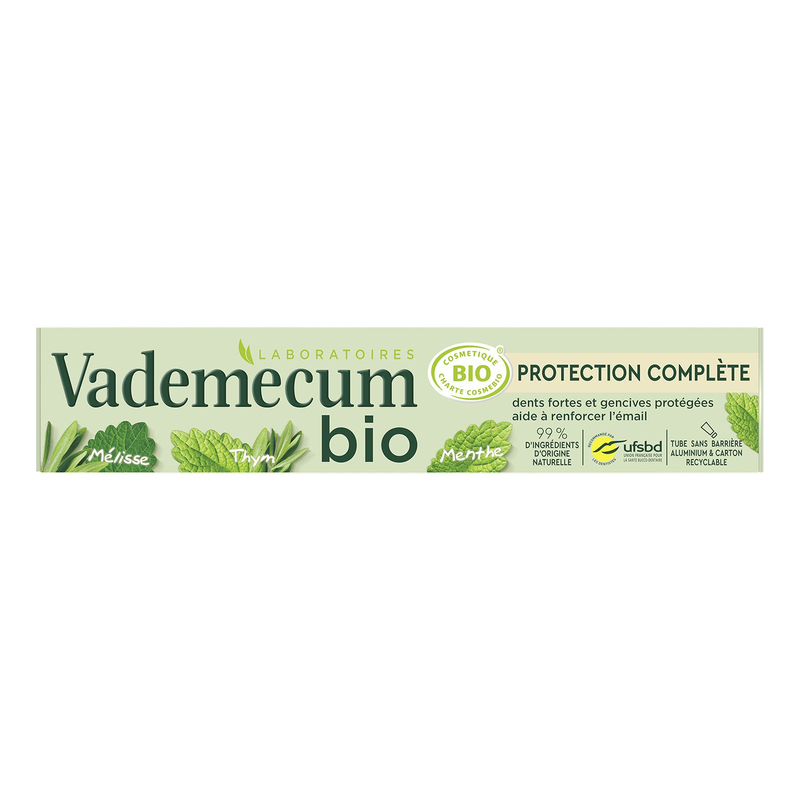 Dentifrice Protection Complète Cosmos Organic Vademecum Le Tube De 75ml - vue 2
