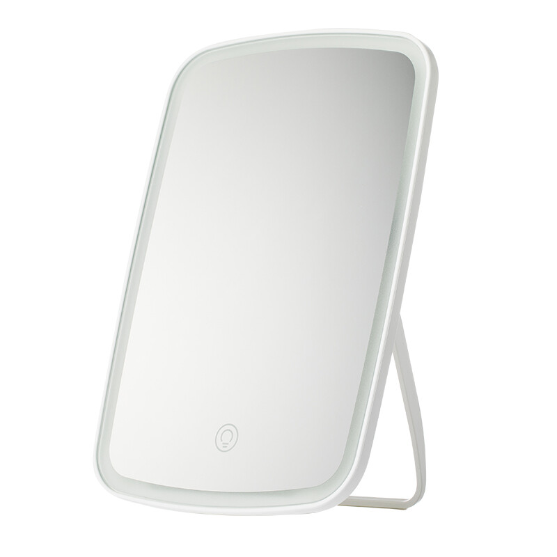 JORDAN&JUDY Three-Color LED Makeup Mirror, Portable Foldable Vanity Mirror for Desktop, 9.5 Inch