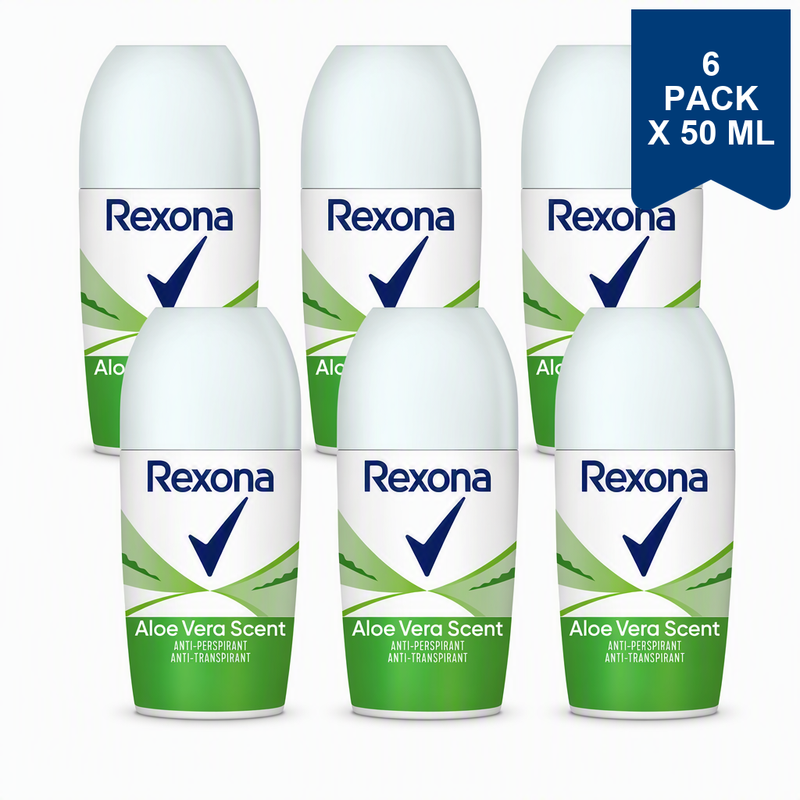 Rexona Roll-on Deo - Aloe Vera 50 ml (6-Pack)