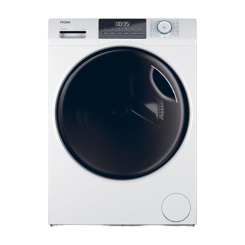 Haier HWD90-BP14929A-S Was-droogcombinatie – 9 kg wassen / 5 kg drogen – 1400 rpm – AI Power Drive Inverter-motor – Stoom – Energieklasse A-20% / D – Wit